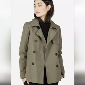 Everlane Olive Trench Coat